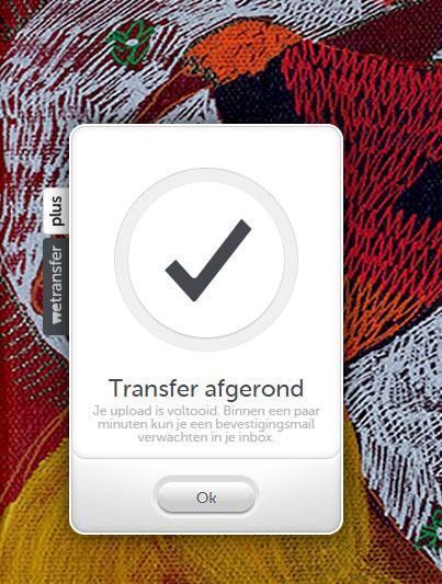 We Transfer - Stap 3